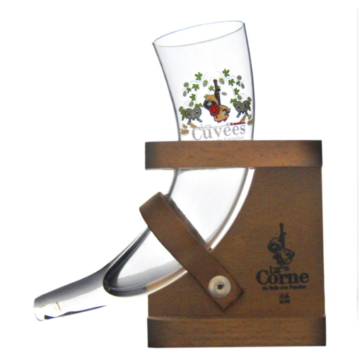 VERRE CORNE PENDU BALLON 33CL