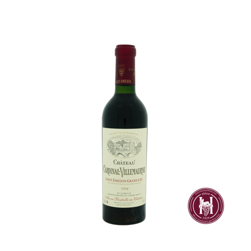 Cardinal Villemaurine - Saint Emilion - 1958 - R 0.375L