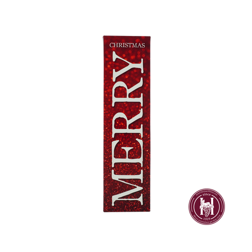 Kokerdoos geschenkverpakking MERRY CHRISTMAS voor 1 fles