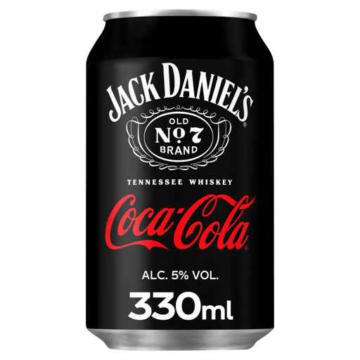 JACK DANIELS & COCA COLA BLIK - 12X 33 CL
