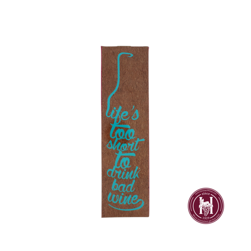 Kokerdoos geschenkverpakking Life's too short to drink bad wine voor 1-fles